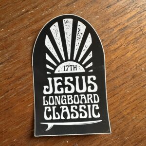 Jesus Longboard Classic Sticker